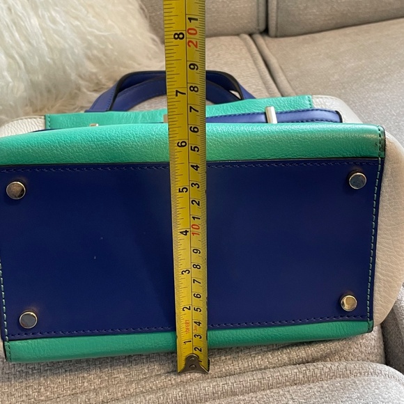Kate Spade Blue Colour Block Handbag - Picture 12 of 12